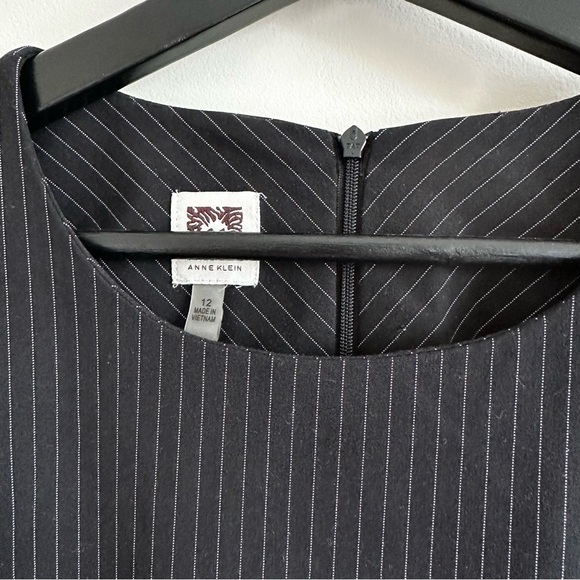 Anne Klein Black Pinstripe Top - Picture 8 of 15